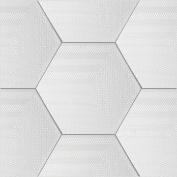 Avant garde Hexagonal Brick,White