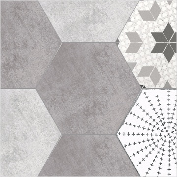Avant garde Hexagonal Brick,Gray